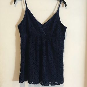 NWT Navy Express Top
